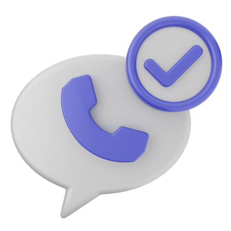 Call Verification  3D Icon