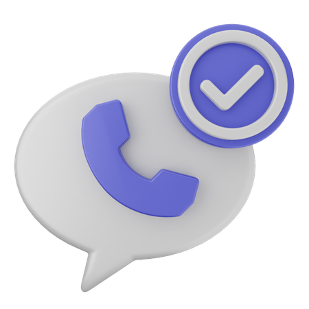 Call Verification  3D Icon