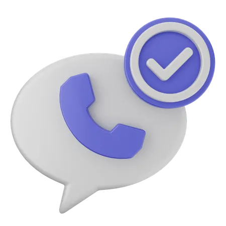 Call Verification  3D Icon