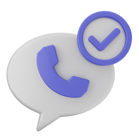 Call Verification  3D Icon