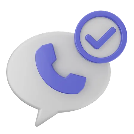 Call Verification  3D Icon