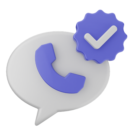 Call Verification  3D Icon