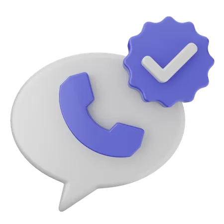 Call Verification  3D Icon