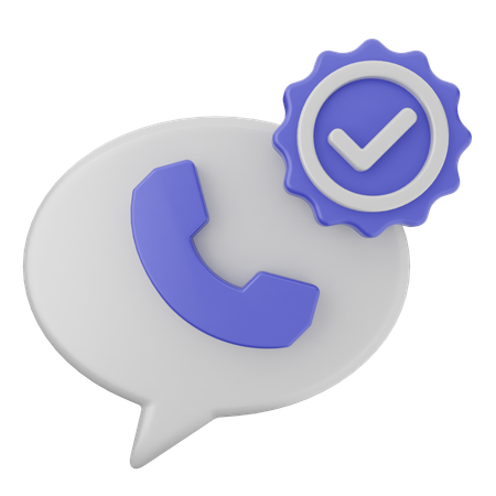 Call Verification  3D Icon