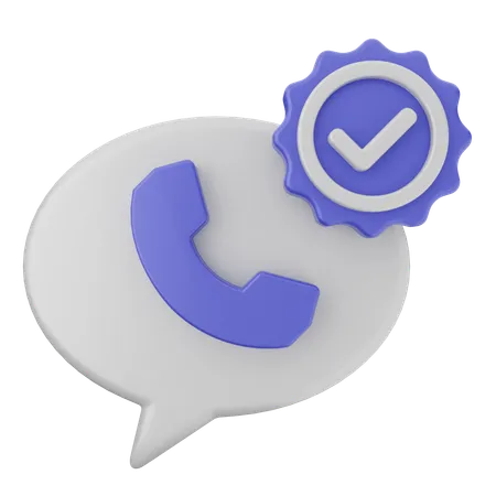 Call Verification  3D Icon