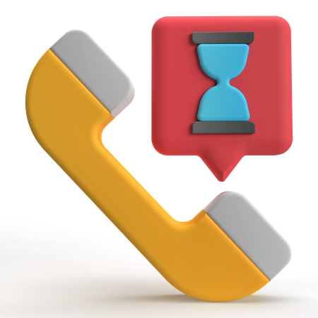 Call Waiting  3D Icon