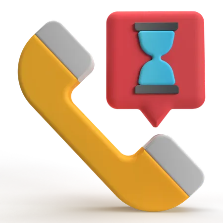 Call Waiting  3D Icon