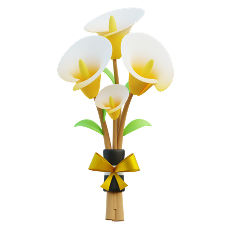 Calla Lily Bouquet  3D Icon