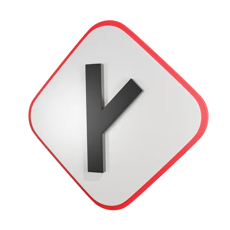 Diagonal del camino lateral  3D Icon