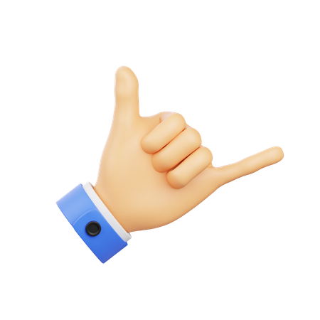 Calling Hand Gesture  3D Icon