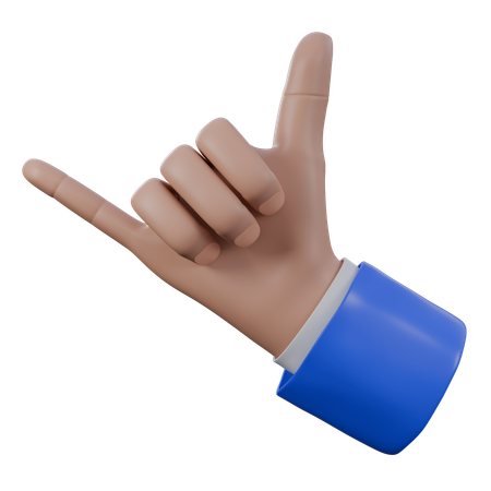 Calling Hand Gestures  3D Icon