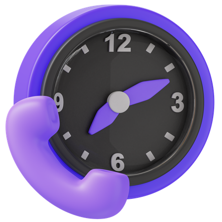 Calling Time  3D Icon