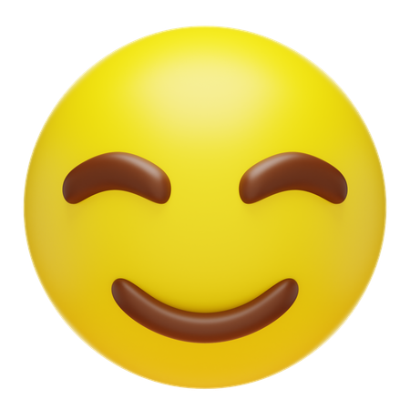 침착한  3D Icon
