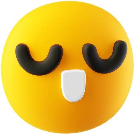 Calm emoji  3D Icon