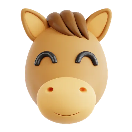 Calm Horse  3D Icon