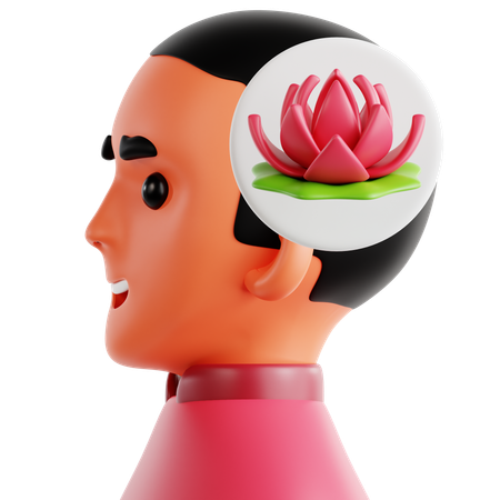 Calm Mind  3D Icon