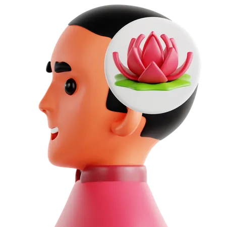 Calm Mind  3D Icon