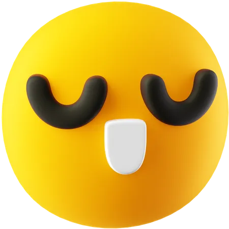 Emoji calmo  3D Icon