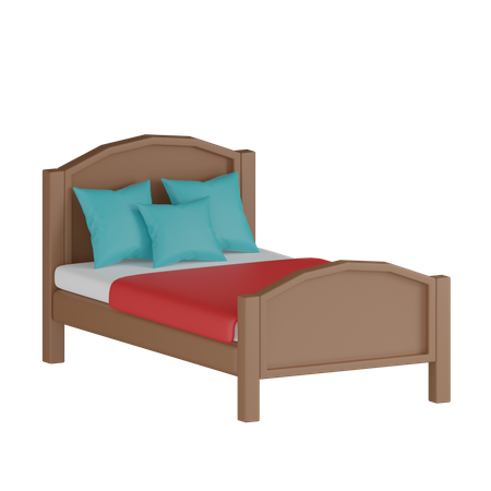 Cama em casa  3D Icon