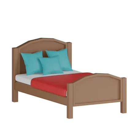 Cama em casa  3D Icon