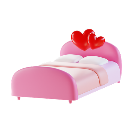 Cama de amor dia dos namorados  3D Icon