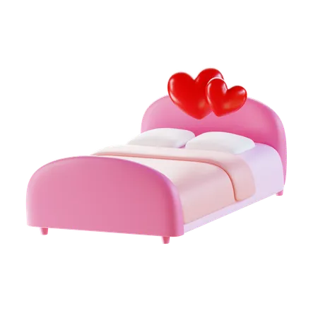 Cama de amor dia dos namorados  3D Icon