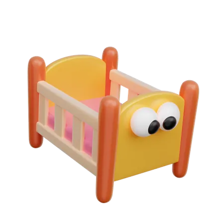 Cama de bebê  3D Icon