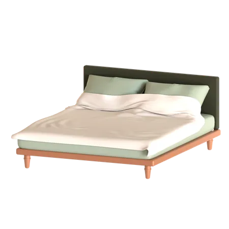 Cama de casal  3D Icon