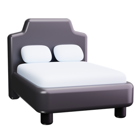 Cama de casal  3D Icon