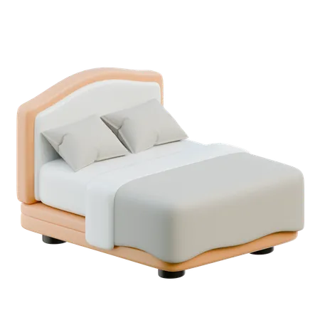 Cama de casal  3D Icon