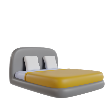 Cama de casal  3D Icon