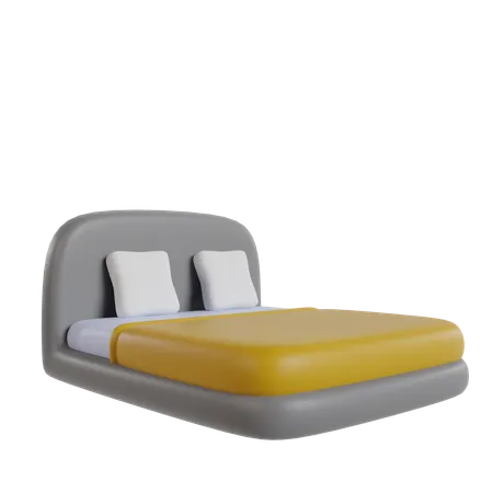 Cama de casal  3D Icon