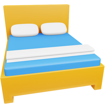 Cama de casal  3D Icon