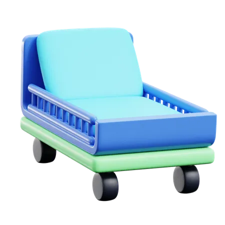 Cama de hospital  3D Icon