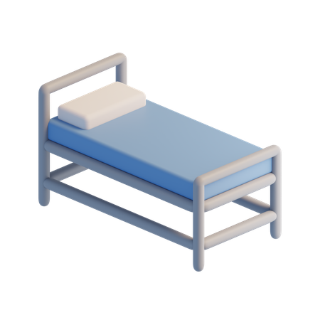 Cama de hospital  3D Icon