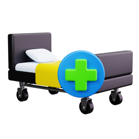 Cama de hospital  3D Icon