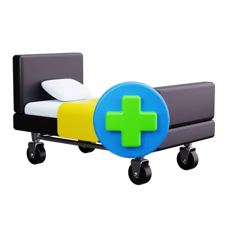 Cama de hospital  3D Icon