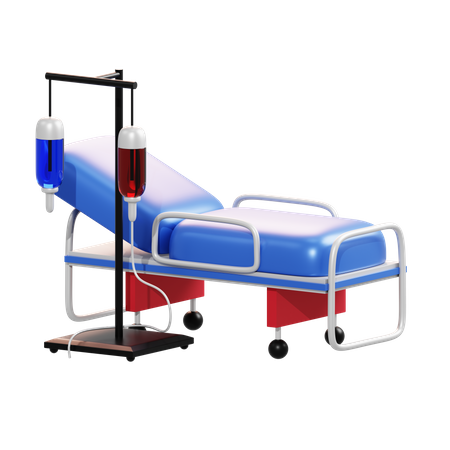 Cama hospitalar  3D Illustration