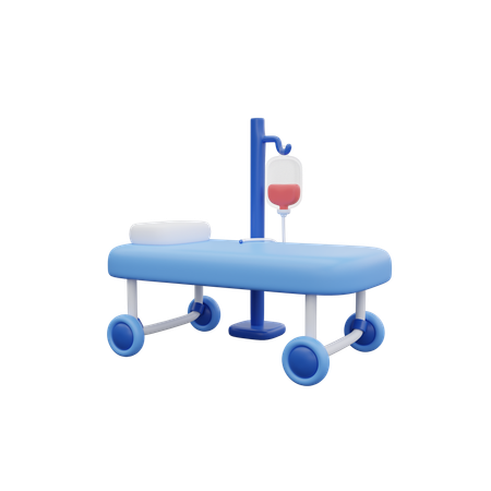 Cama de hospital  3D Icon