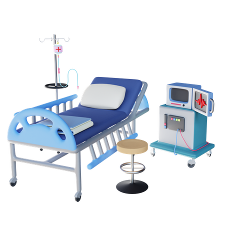 Cama de hospital  3D Illustration