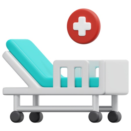 Cama de hospital  3D Icon