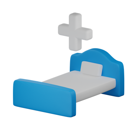 Cama de hospital  3D Icon