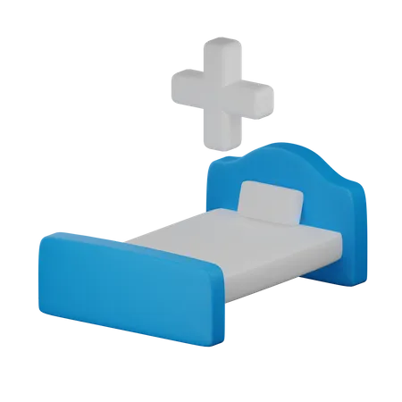 Cama de hospital  3D Icon