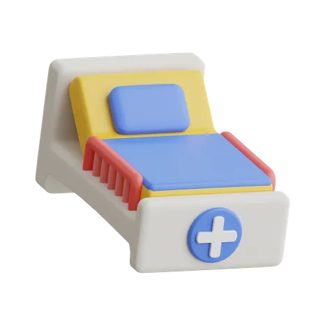 Cama de hospital  3D Icon