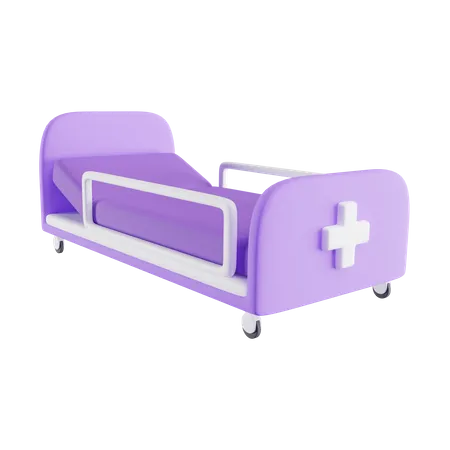 Cama de hospital  3D Icon