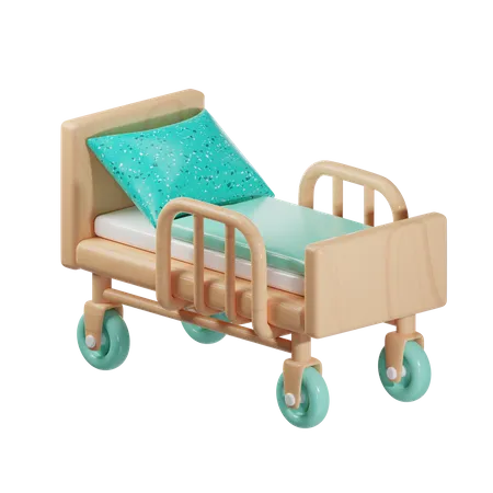 Cama de hospital  3D Icon