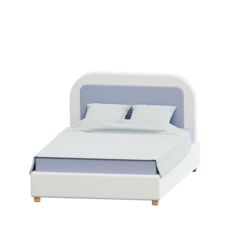 Cama matrimonial  3D Icon