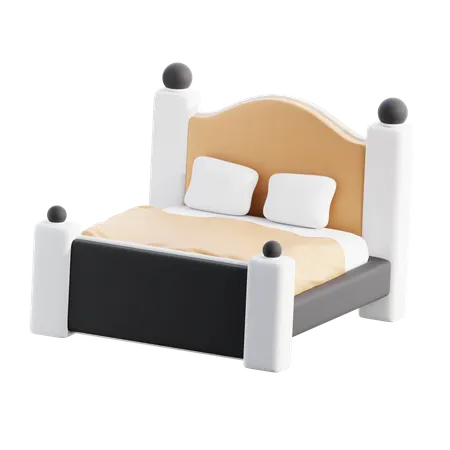 Cama matrimonial  3D Icon