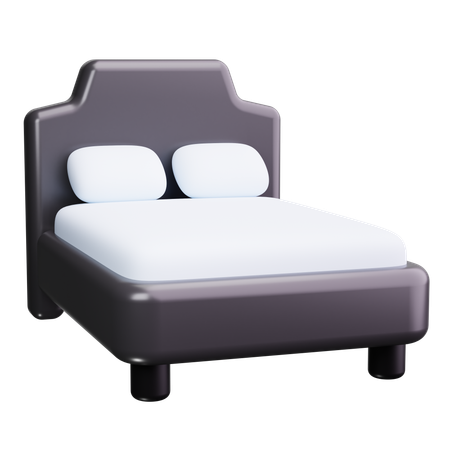 Cama matrimonial  3D Icon