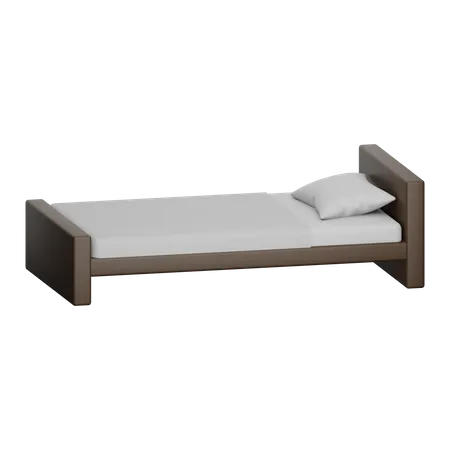 Cama individual  3D Icon